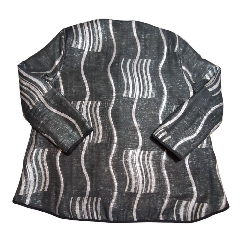 I-Reversibles Reversible Jacket Abstract Artsy Art to Wear Lagenlook Womens L/XL - Picture 2 of 12